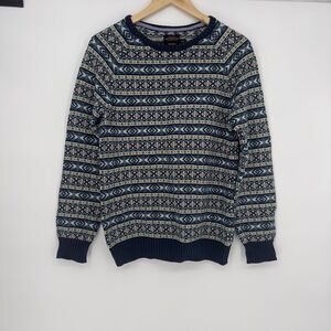 Shipmen Supply CPO Provisions Mens M Fair Isle Nordic Cotton Cosby 90’s‎ Sweater